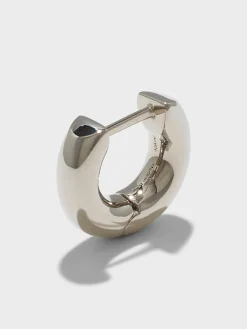 Alaya Small Palladium-Plated Hoop Earrings