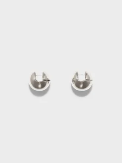Alice Medium Palladium-Plated Earrings