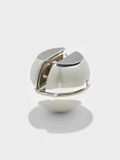 Alice Medium Palladium-Plated Earrings