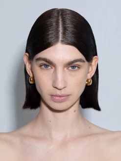 Alma Medium 18kt Gold-Plated Earrings