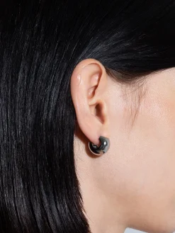 Alma Small Palladium-Plated Earrings