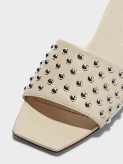 Anna Studded Leather Sandals