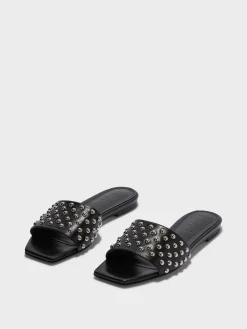 Anna Studded Leather Sandals