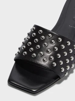 Anna Studded Leather Sandals