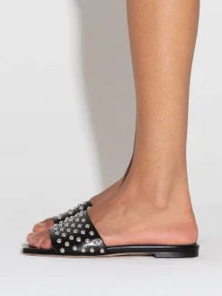 Anna Studded Leather Sandals
