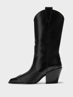 Ariel Leather Cowboy Boots