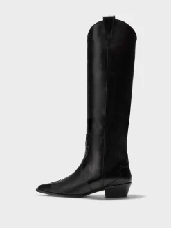 Aruna Leather Knee-High Cowboy Boots