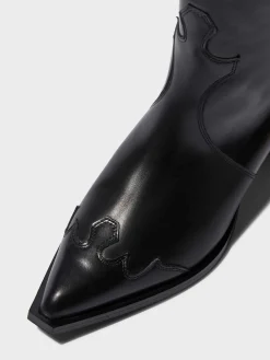 Aruna Leather Knee-High Cowboy Boots
