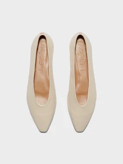 Betty Leather Square-Toe Ballet Flats