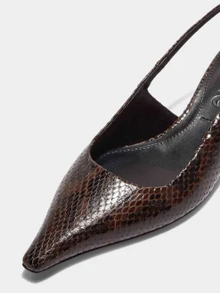 Catrina Leather Slingback Pumps