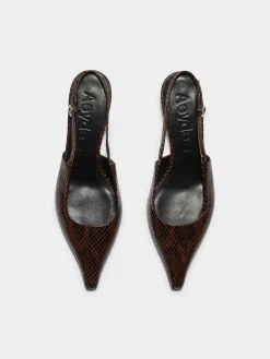 Catrina Leather Slingback Pumps