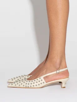 Catrina Studded Slingback Pumps