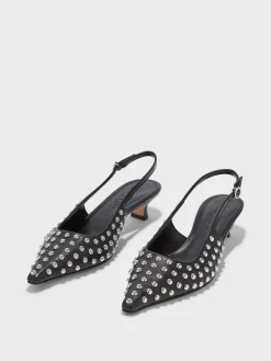 Catrina Studded Slingback Pumps