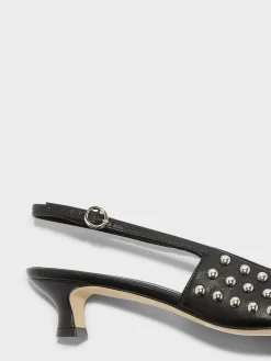 Catrina Studded Slingback Pumps