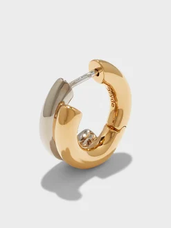 Clyde 18kt Gold and Palladium-Plated Hoop Earrings