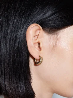 Clyde 18kt Gold-Plated Hoop Earrings