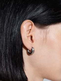 Clyde Palladium-Plated Hoop Earrings
