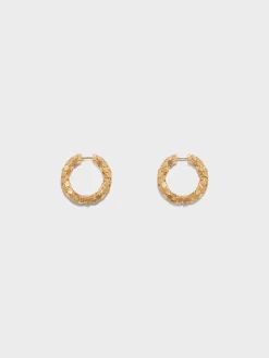 Cruz 18kt Gold-Plated Hoop Earrings