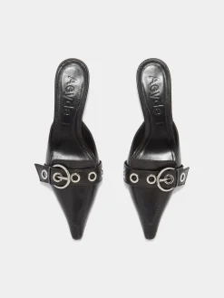 Danielle Leather Mules