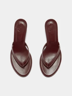 Daphne Leather Thong Sandals