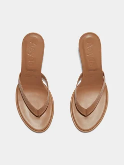 Daphne Leather Thong Sandals