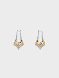 Delilah Palladium and 18kt Gold-Plated Earrings