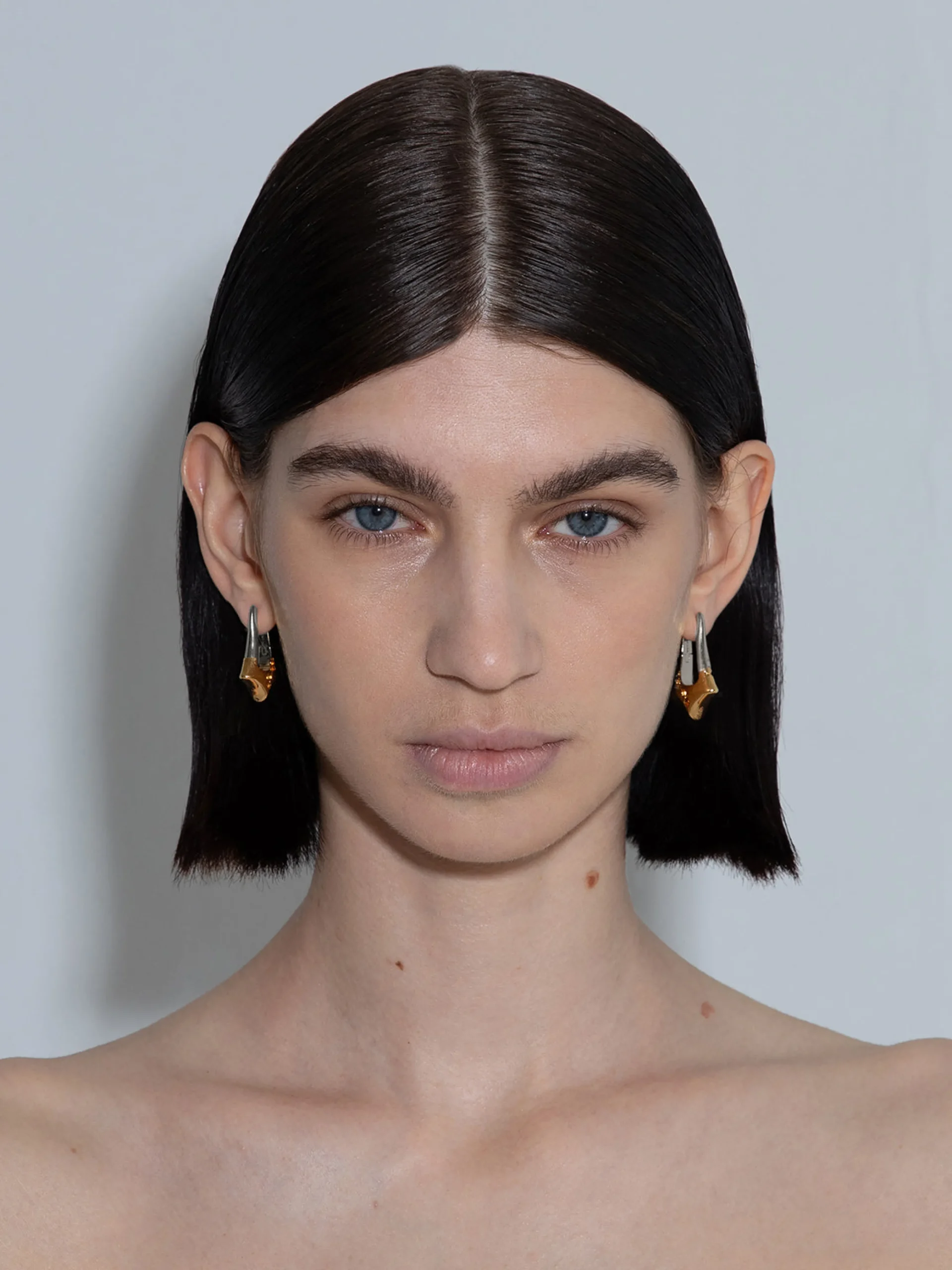 Delilah Palladium and 18kt Gold-Plated Earrings