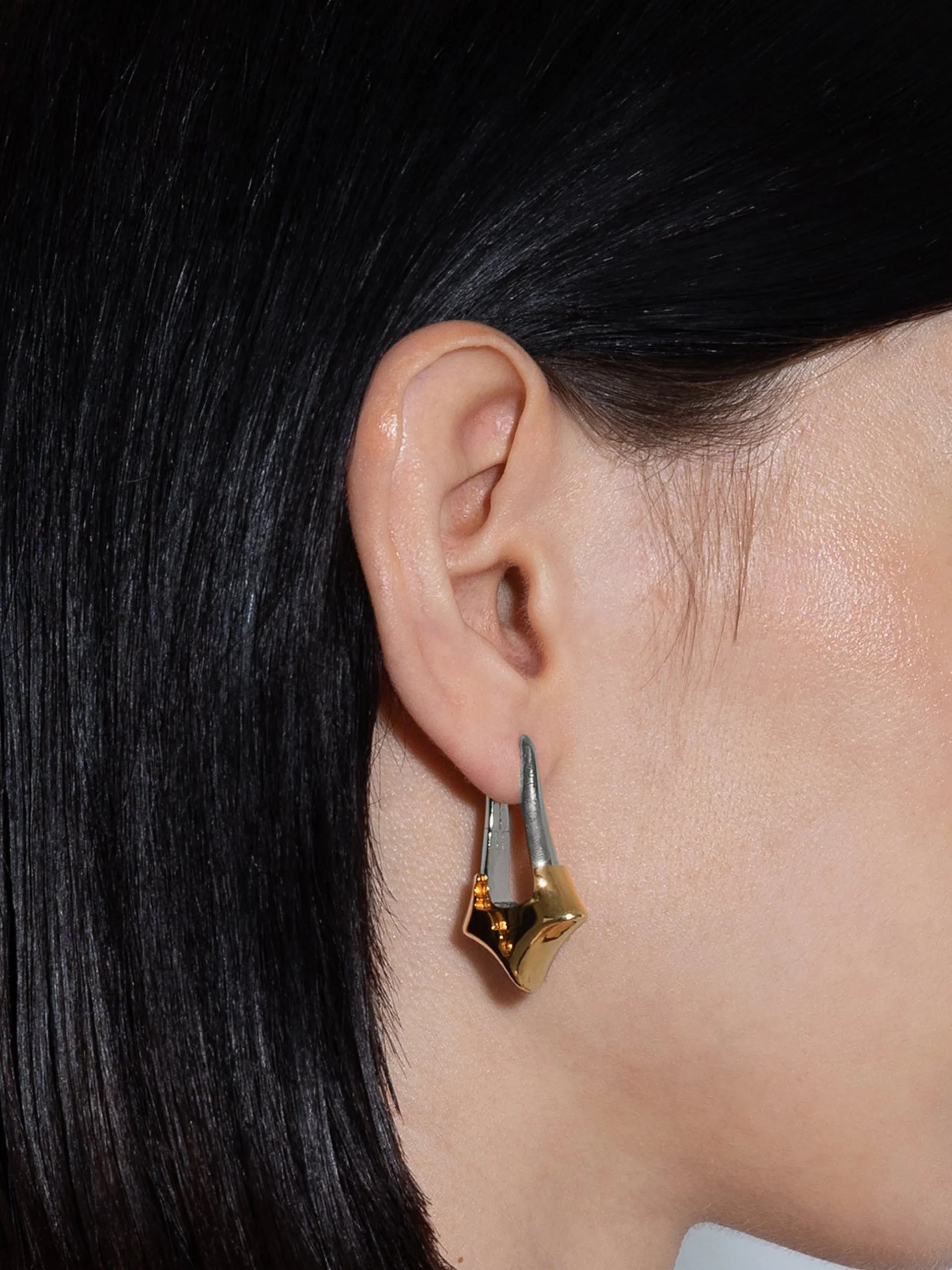 Delilah Palladium and 18kt Gold-Plated Earrings