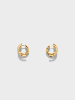 Dillon 18kt Gold-Plated Hoop Earrings