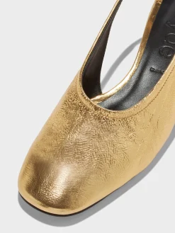 Dua Laminated Leather Slingback