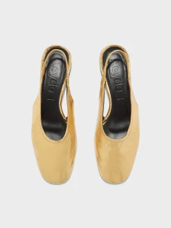 Dua Laminated Leather Slingback
