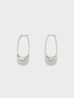 Eleanora Palladium-Plated Hoop Earrings