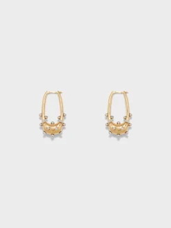 Elias 18kt Gold and Palladium-Plated Hoop Earrings
