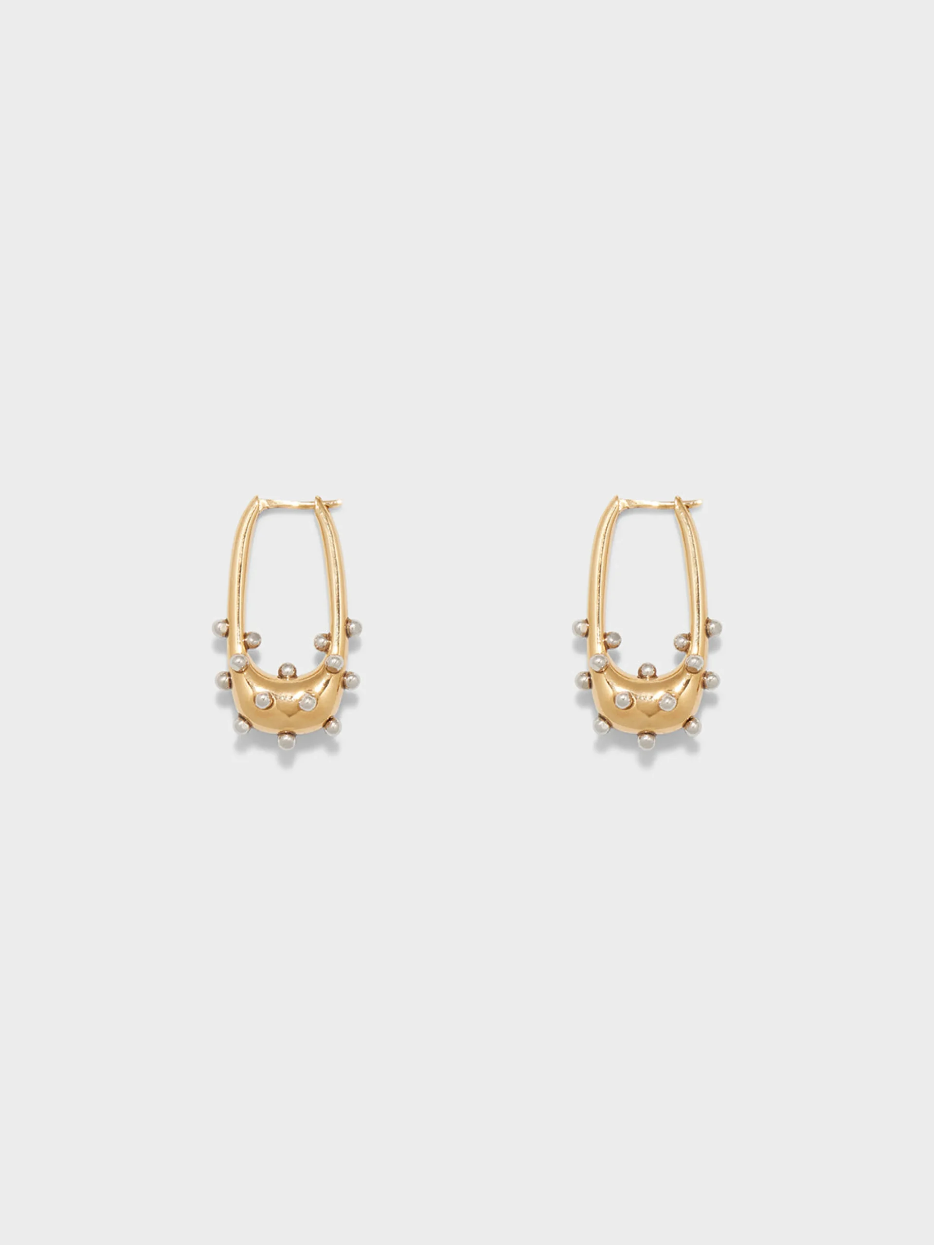 Elias 18kt Gold and Palladium-Plated Hoop Earrings