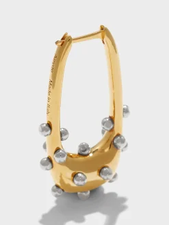 Elias 18kt Gold and Palladium-Plated Hoop Earrings