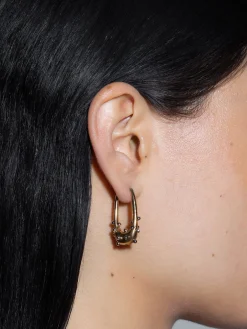 Elias 18kt Gold and Palladium-Plated Hoop Earrings