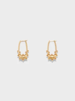 Elias 18kt Gold-Plated Hoop Earrings
