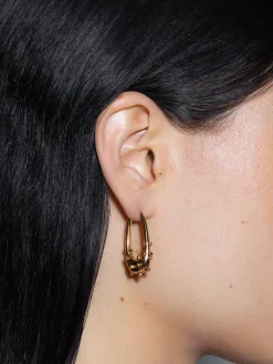 Elias 18kt Gold-Plated Hoop Earrings