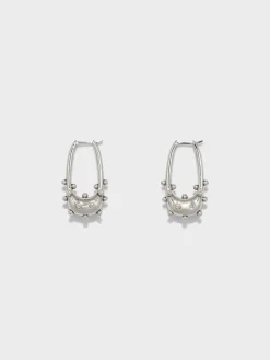 Elias Palladium-Plated Hoop Earrings