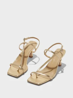 Elise Leather Toe-Post Sandals