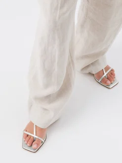 Ella Leather Toe-Post Sandals