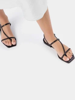 Ella Leather Toe-Post Sandals