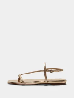 Ella Leather Toe-Post Sandals