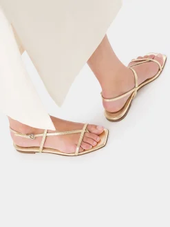 Ella Leather Toe-Post Sandals