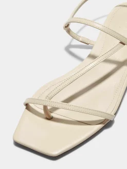 Ella Leather Toe-Post Sandals