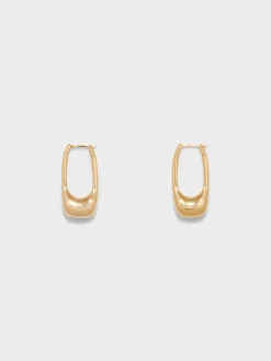 Ellis 18kt Gold-Plated Hoop Earrings