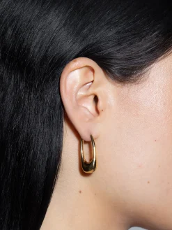 Ellis 18kt Gold-Plated Hoop Earrings