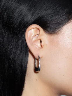 Ellis Palladium-Plated Hoop Earrings