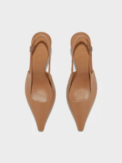 Fernanda Leather Slingback Pumps