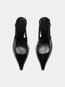 Fernanda Leather Slingback Pumps